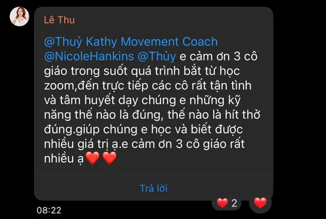 Chia sẻ của học viên sau khi học cùng Thủy Kathy — ảnh 8
